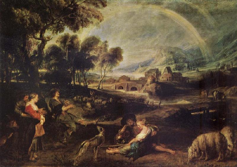 Peter Paul Rubens Landscape iwth a Rainbow France oil painting art